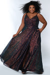 Plus Size Dresses Prom Long Sequin Formal A Line Plus Size Dress Dynamite