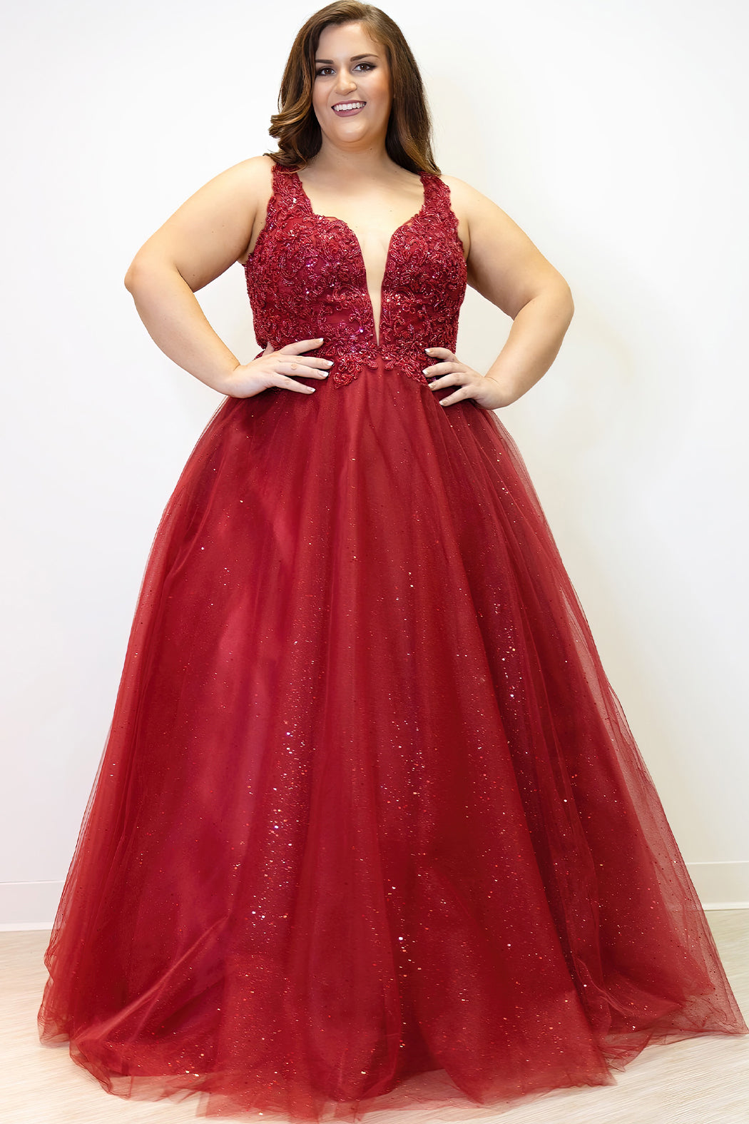Plus Size Dresses Plus Size Size Long Mermaid Formal Prom Dress Burgundy