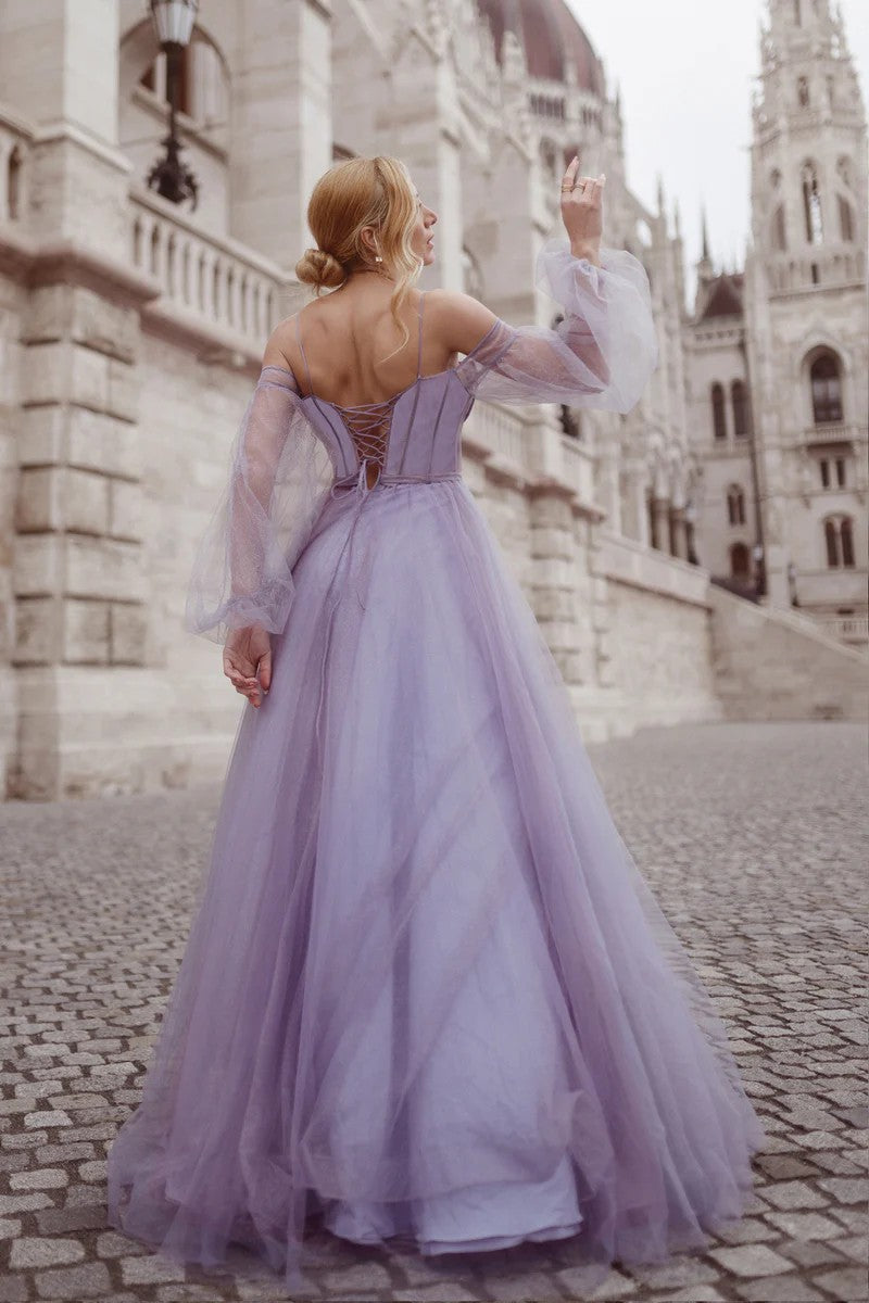 Prom Dresses Long A Line Ball Gown Formal Prom Dress Hyacinth Purple