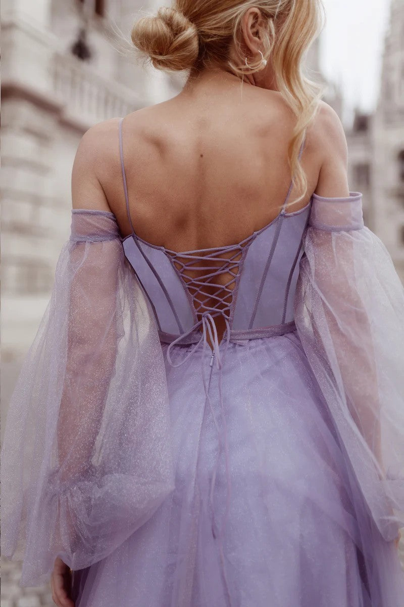 Prom Dresses Long A Line Ball Gown Formal Prom Dress Hyacinth Purple