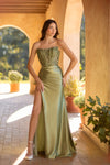 Prom Dresses Long Fitted Lace Formal Prom Dress Olive