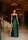 Prom Dresses Long Fitted Lace Formal Prom Dress Emerald
