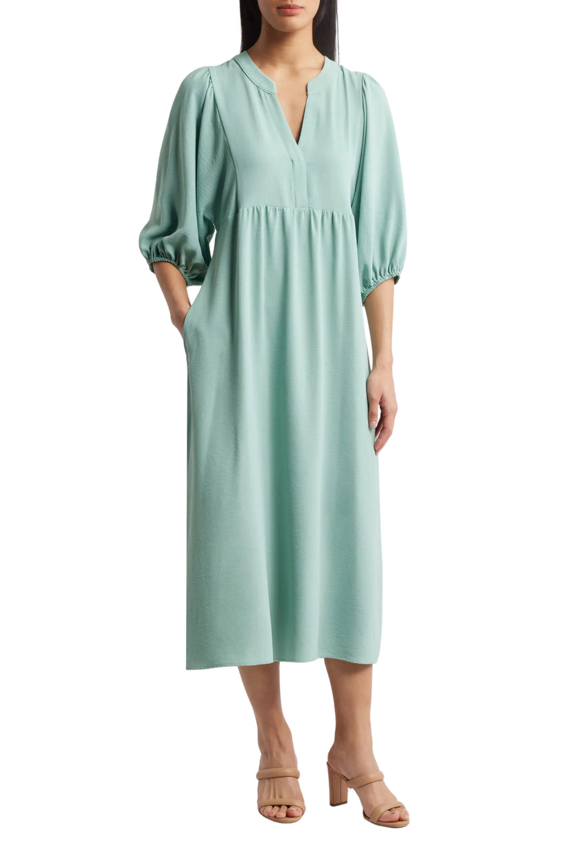 Cocktail Dresses Short Cocktail Puff Sleeve Midi Maxi DressSeafoam