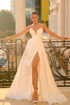 Wedding Dresses A Line Heart Shape Long Wedding Dress Off White