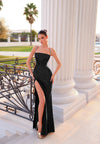 Prom Dresses Beaded Long Formal Prom Dress Black