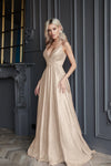 Prom Dresses Long Formal Evening Prom Dress Champagne Rose