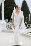 Wedding Dresses Long Leaf Sequin Wedding Dress White/Ivory