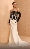 Formal Dresses Formal Long Fitted Sequin Evening Dress Black/White