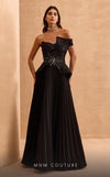 Formal Dresses A Line Long Formal Beaded Peplum Evening Dress Black