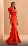 Formal Dresses Prom Mermaid Fit Long Formal Evening Dress Orange