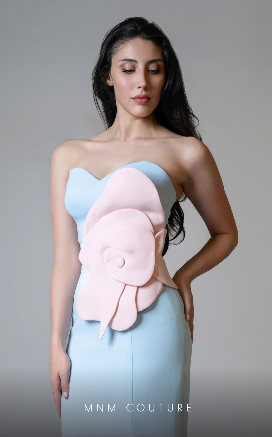 Formal Dresses Prom Fitted Long Formal Mermaid Dress Blue/Pink