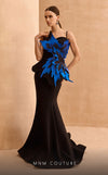 Formal Dresses Long Formal Mermaid Evening Prom Dress Black/Royal