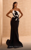 Formal Dresses Long Mermaid Formal Fitted Prom Dress  Black/White