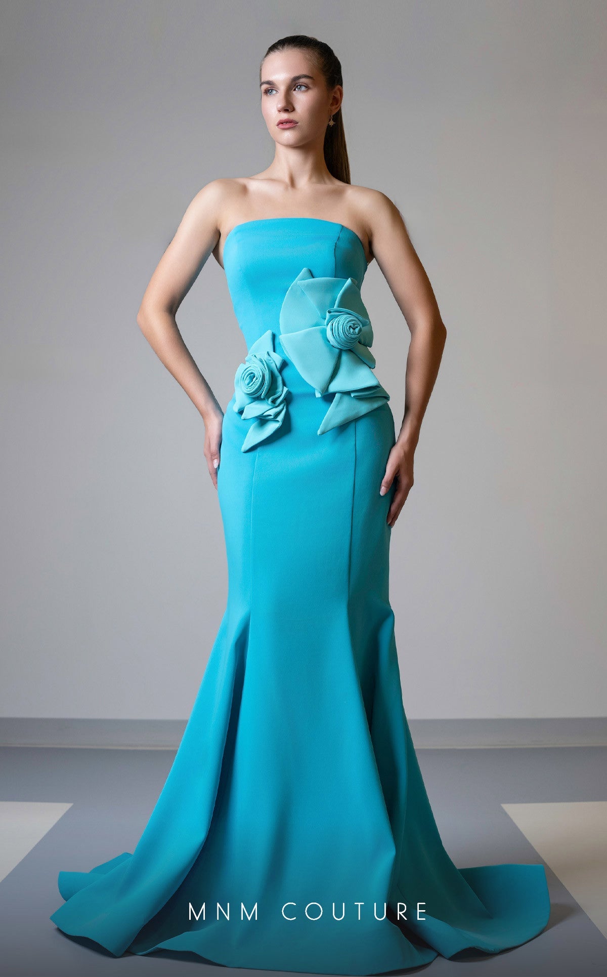 Prom Dresses Fitted Long Formal Mermaid Prom Dress Turquoise