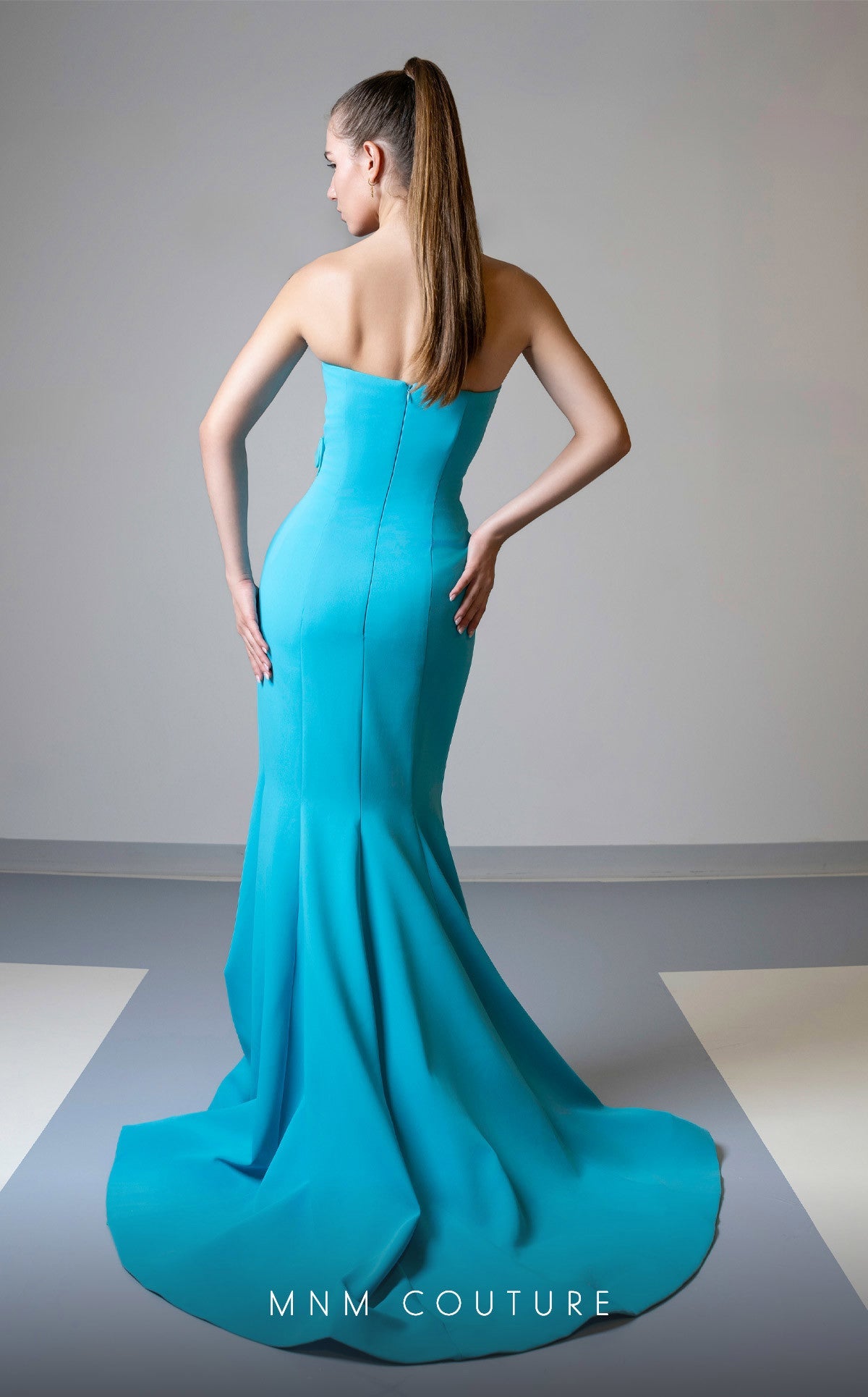Prom Dresses Fitted Long Formal Mermaid Prom Dress Turquoise