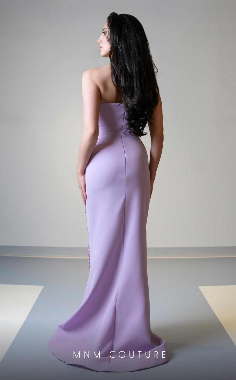 Prom Dresses Fitted Beaded Sequin Long Formal Prom Dress Purple