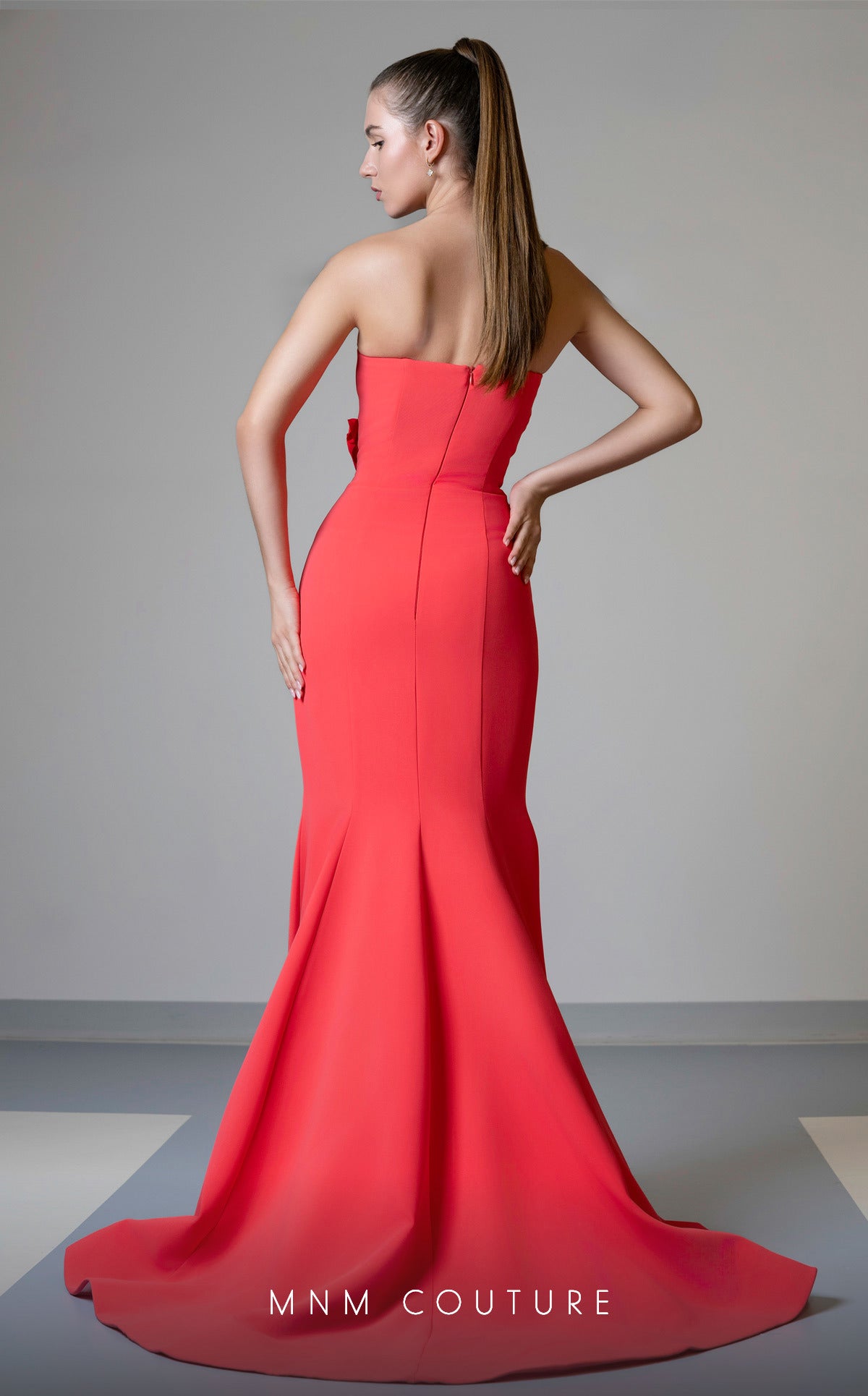Formal Dresses Long Mermaid Fit Prom Formal Evening Dress Coral