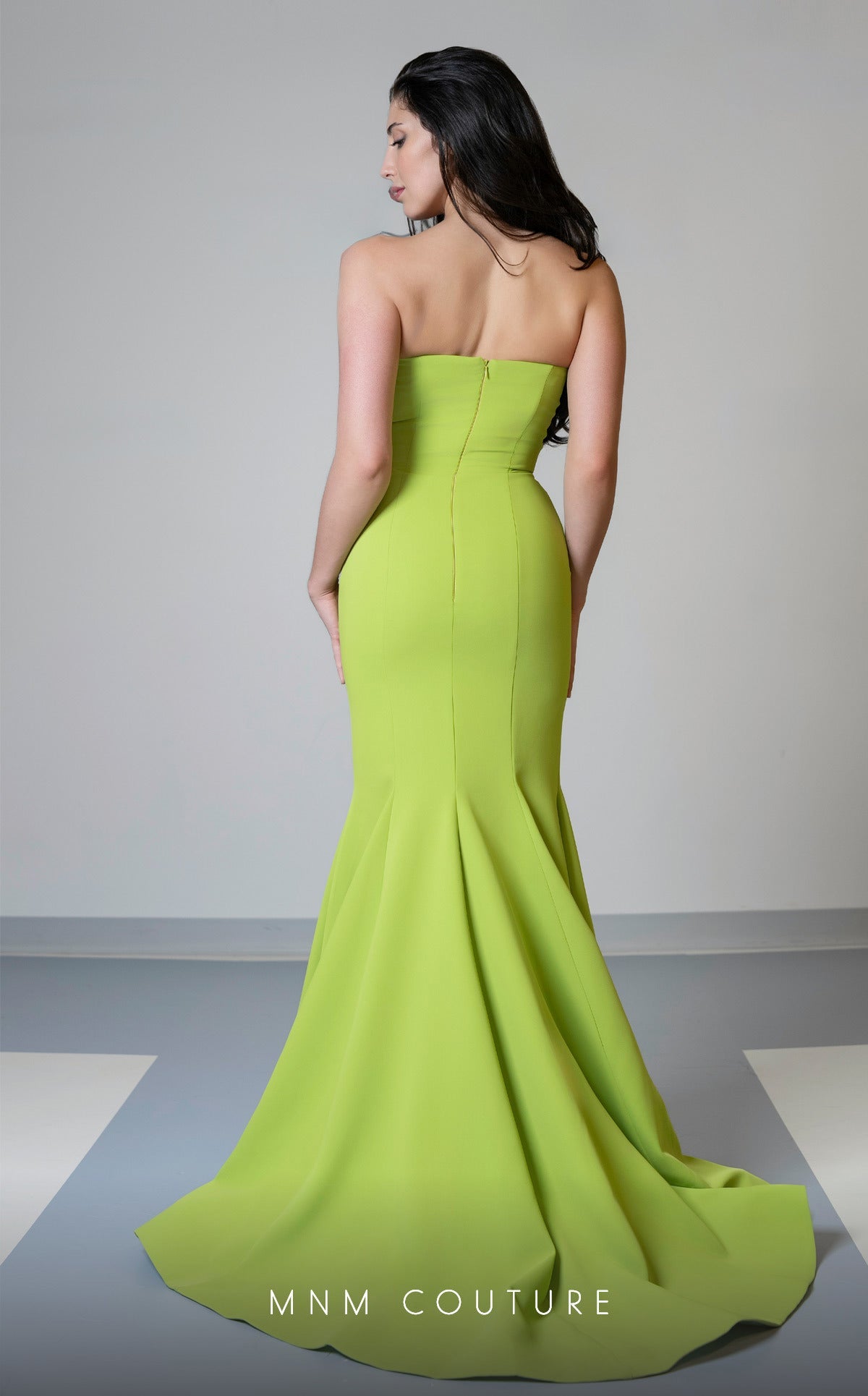 Formal Dresses Long Mermaid Fit Prom Formal Evening Dress Green/Fuchsia