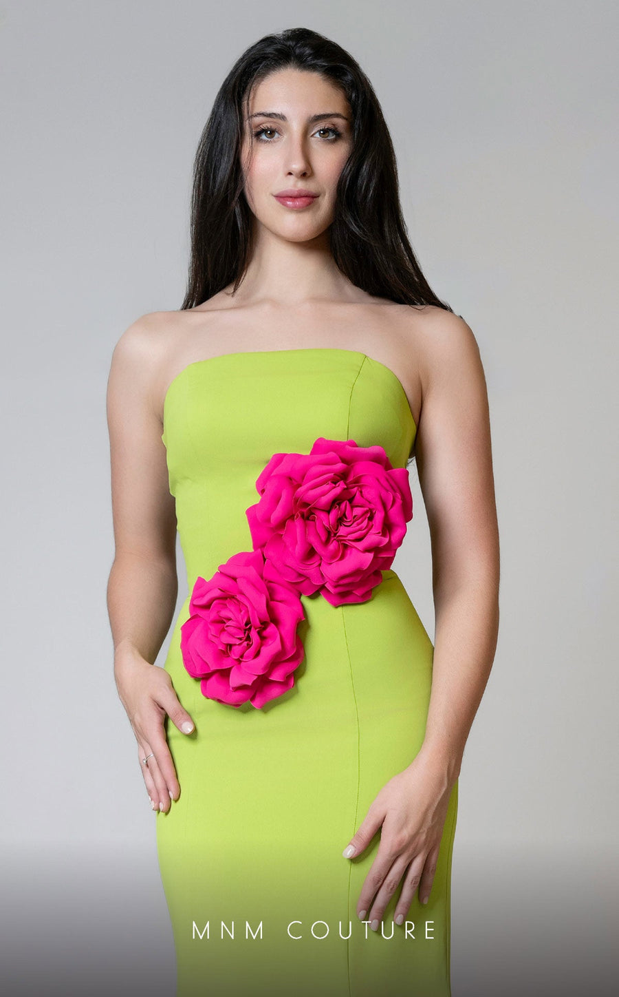 Formal Dresses Long Mermaid Fit Prom Formal Evening Dress Green/Fuchsia