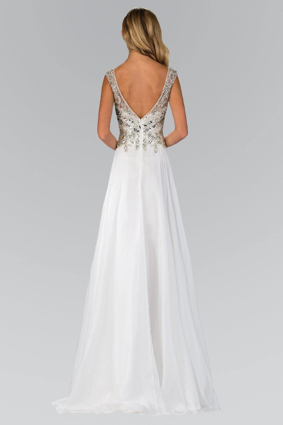 A-Line Long Wedding Dress - The Dress Outlet Elizabeth K