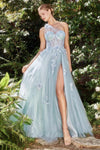 Prom Dresses One Shoulder Prom Dress Blue