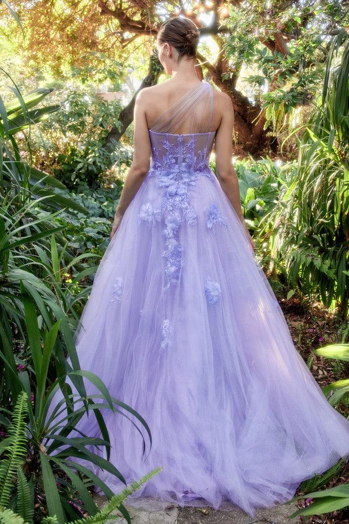 Prom Dresses One Shoulder Prom Dress Lavender