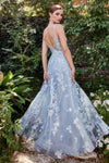 Prom Dresses Long A-Line Spaghetti StrapsProm Dress Blue
