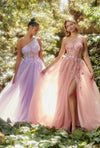 Andrea & Leo A1140 One Shoulder Prom Dress Lavender_Dusty Rose