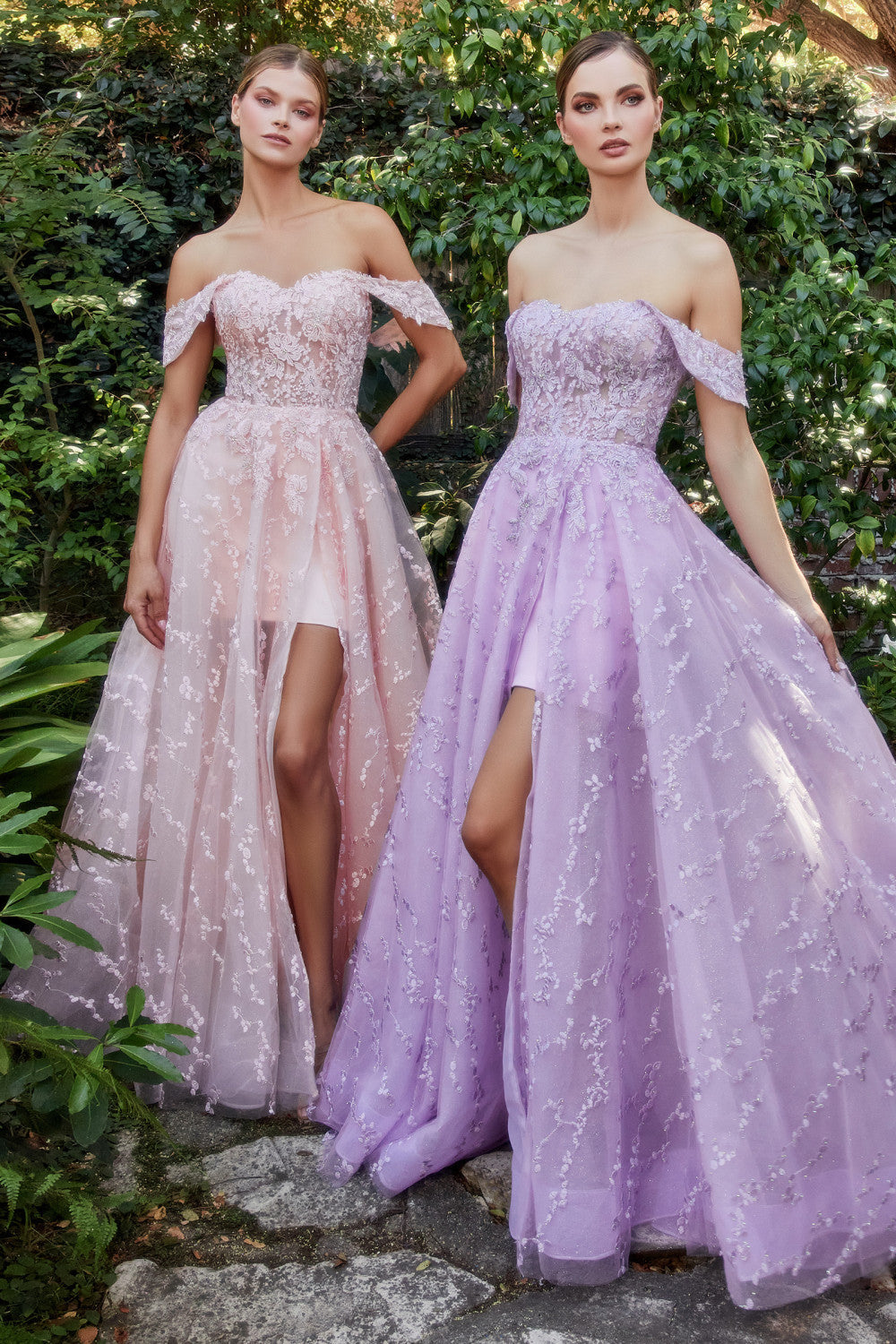 Prom Dresses Long A-Line Off Shoulder Prom Dress Lavender