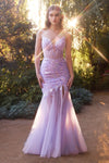 Prom Dresses Long Formal Beaded Mermaid Sequin Prom Dress Lavender