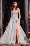 Prom Dresses Prom Layered Long Glitter Formal Dress Silver