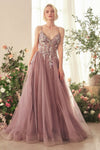 Prom Dresses Long A Line Layered Formal Prom Dress English Violet