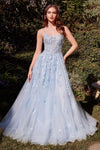 Prom Dresses Long Layered Formal Prom A Line Dress LT Blue