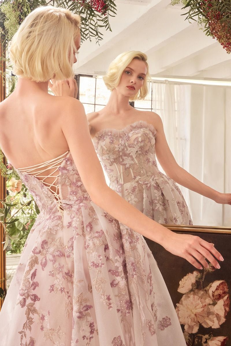 Prom Dresses Long Formal A Line Corset Prom Dress Mauve