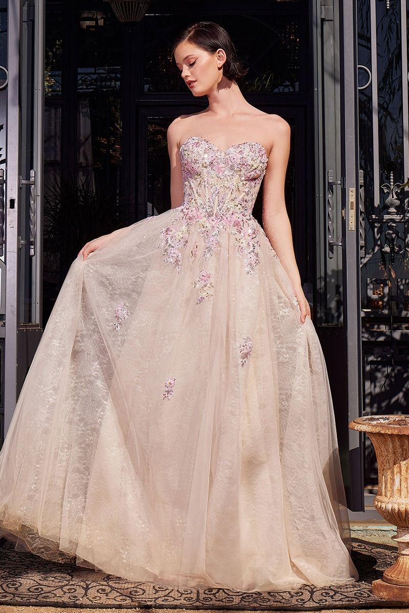 Prom Dresses Long Formal Applique A Line Prom Dress Multi
