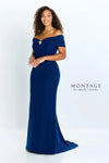Formal Dresses Beaded Long Pleated Formal Dress Navy Blue