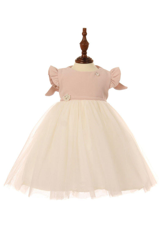 Adorable Two Tone Baby Dress - The Dress Outlet Cinderella Couture