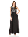 Adrianna Papell Long Formal Sleeveless Chiffon Dress - The Dress Outlet Adrianna Papell