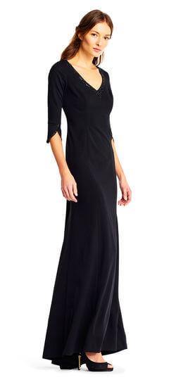 Adrianna Papell Long Formal Evening Party Dress - The Dress Outlet Adrianna Papell