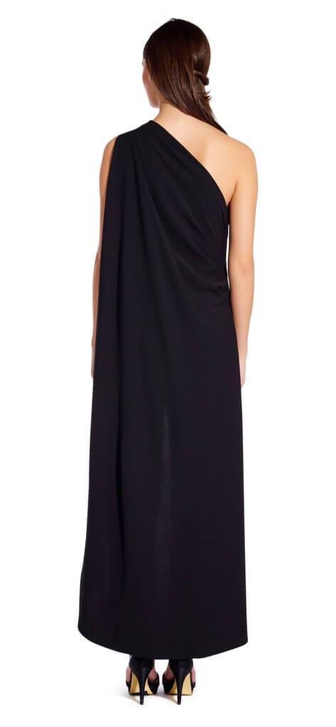 Adrianna Papell One Shoulder Cape Pant Suit Prom Formal - The Dress Outlet Adrianna Papell