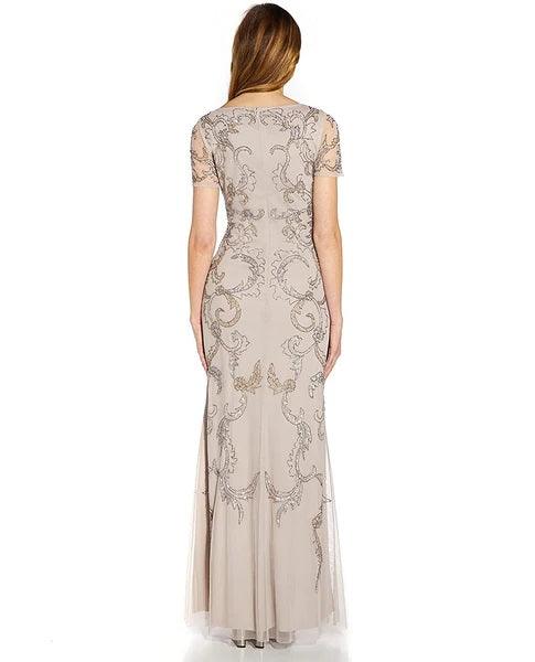 Adrianna Papell Long Formal Beaded Dress AP1E207584 - The Dress Outlet