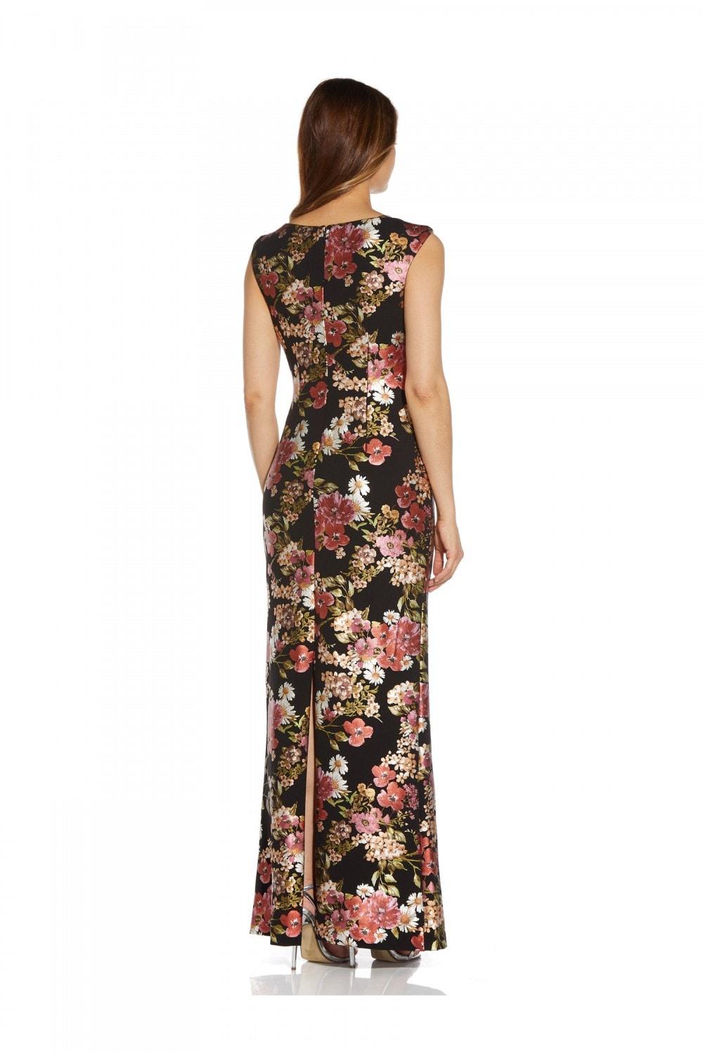 Adrianna Papell Long Formal Floral Dress AP1E209185 - The Dress Outlet
