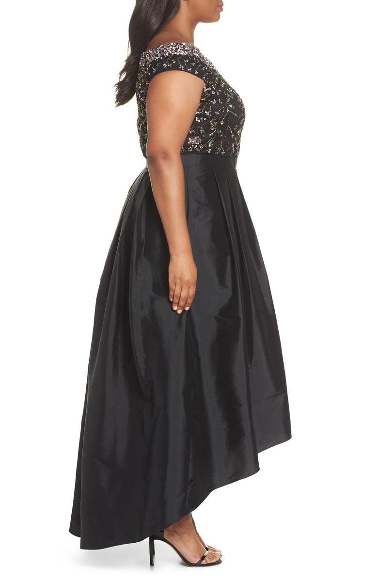 Adrianna Papell Plus Size High Low Dress AP1E203707 - The Dress Outlet