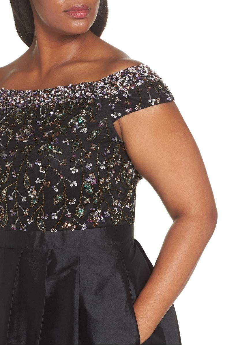 Adrianna Papell Plus Size High Low Dress AP1E203707 - The Dress Outlet