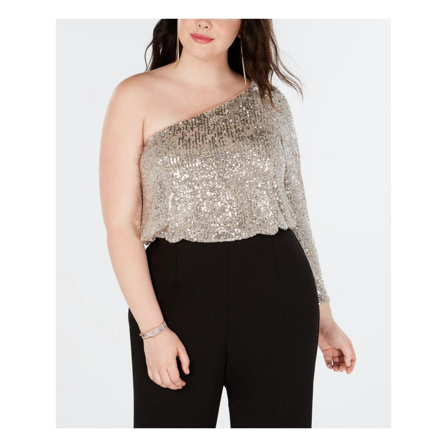 Adrianna Papell Plus Size Jumpsuit AP1E205740 W - The Dress Outlet