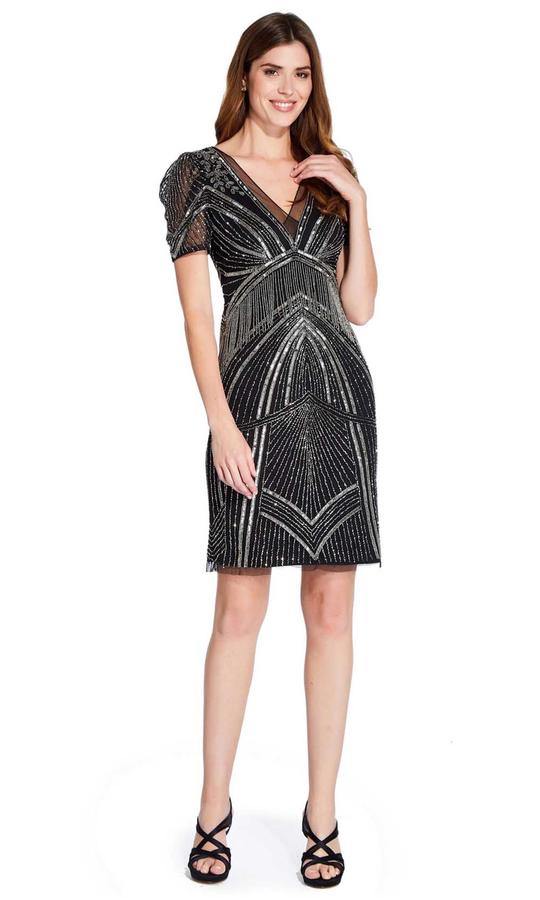 Adrianna Papell  Short Sheath Dress  AP1E205816 - The Dress Outlet