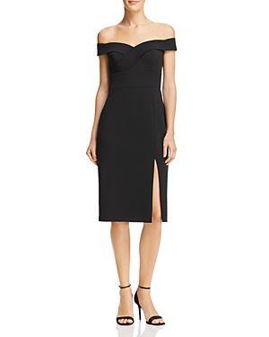 Aidan by Aidan Mattox Off Shoulder Short Cocktail Dress - The Dress Outlet Aidan Mattox