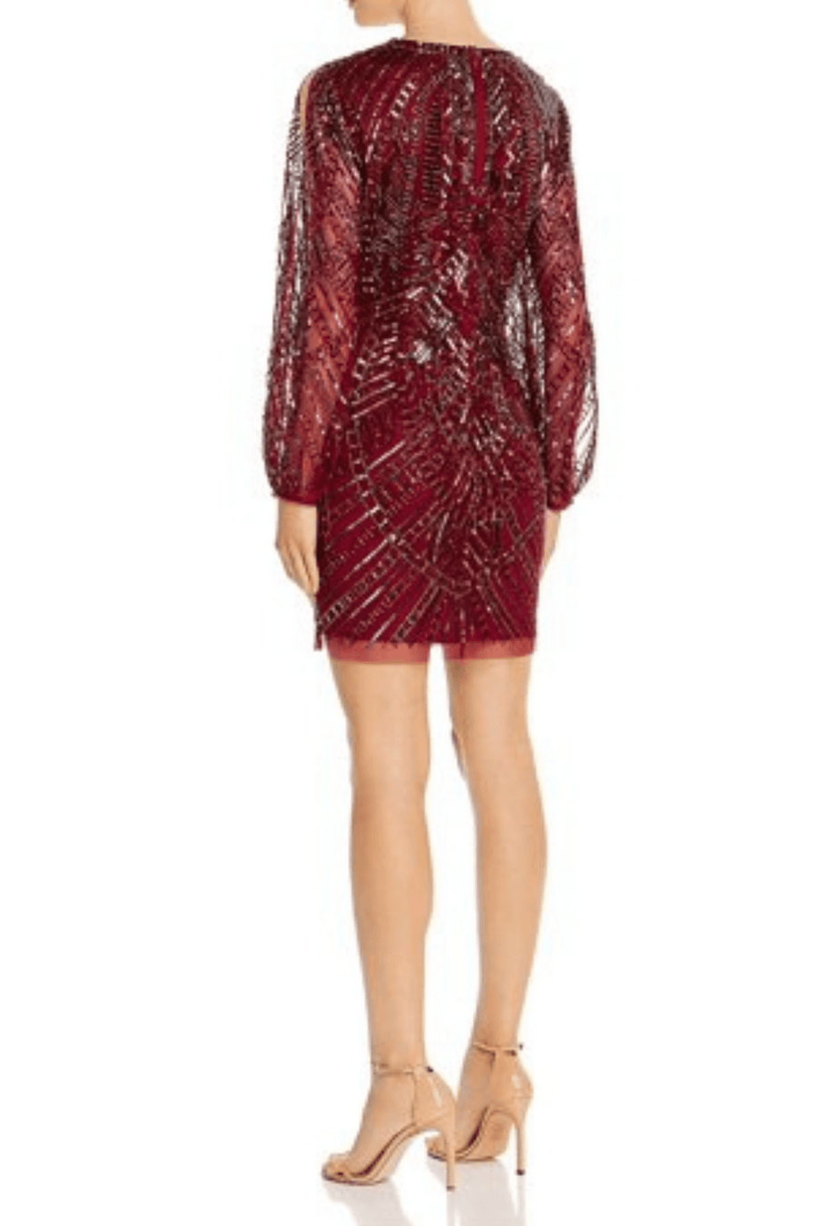 Aidan Mattox Short Sequins Cocktail Dress MD1E204650 - The Dress Outlet