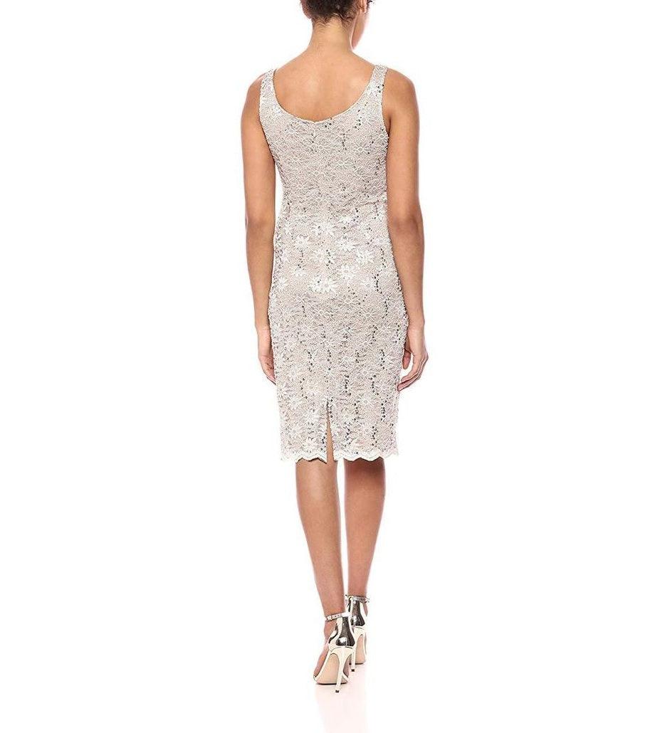 Alex Evenings Sleeveless Short Lace Dress  Bolero Jacket - The Dress Outlet Alex Evenings