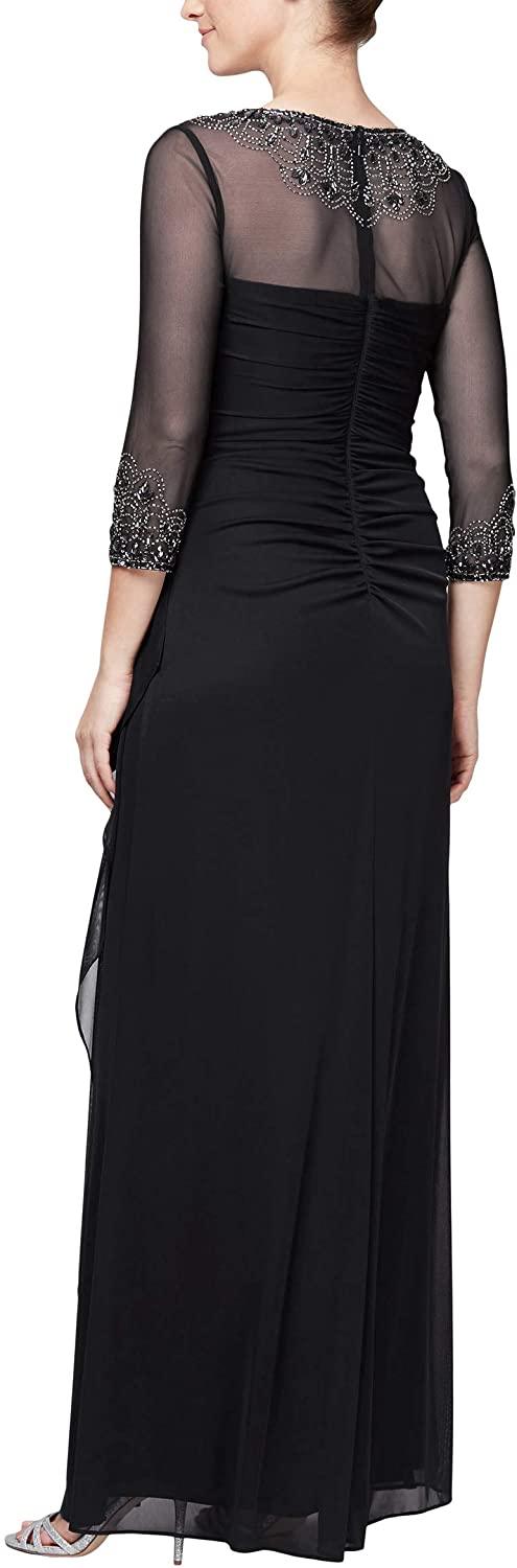 Alex Evenings Long Mother of the Bride Dress 132833 - The Dress Outlet